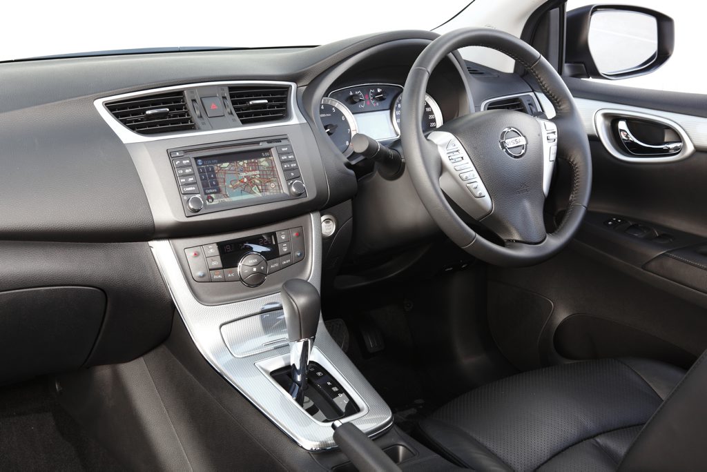 Inside the Nissan Pulsar Ti. Inside the Nissan Pulsar Ti.
